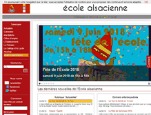 Tablet Screenshot of ecole-alsacienne.org
